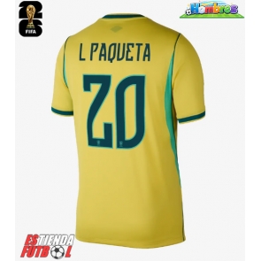 Brasil Lucas Paqueta #20 Primera Equipación Mundial 2026 Manga Corta Brasil Lucas Paqueta #20 Primera Equipación Mundial 2026 Manga Corta